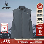 SPYDER蜘蛛春夏男70D尼龙四面弹立领机能夹棉马甲背心02VO26106WM