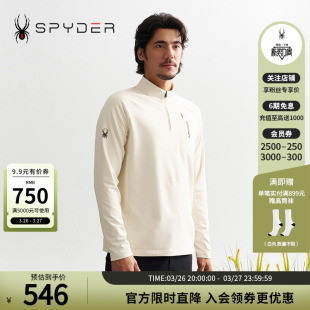 SPYDER蜘蛛秋冬男子MOUNTAIN T恤24CF431M LIFE保暖休闲半开领长袖