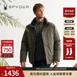 SPYDER蜘蛛秋冬男子MOUNTAIN LIFE特氟龙保暖鹅绒羽绒服24MF203M