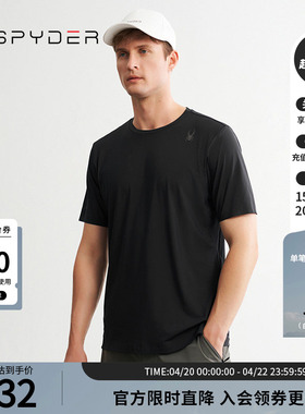 SPYDER蜘蛛春夏男子TRAINING透气户外休闲运动短袖T恤24CS459M