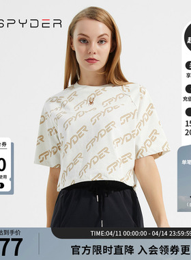 SPYDER蜘蛛女子圆领宽松抽绳镂空356 STYLE短袖T恤23CS438W