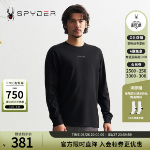 SPYDER蜘蛛秋冬男子MOUNTAIN 圆领T恤24CF405M LIFE舒适运动长袖