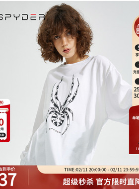 SPYDER蜘蛛春夏男女同款356 STYLE吸湿排汗印花长袖T恤22ES441U