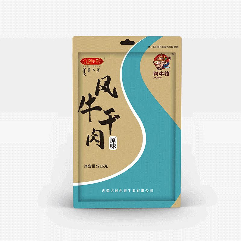 阿尔善7成干手撕牛肉干216g正宗内蒙古风味特产肉干肉铺独立包装