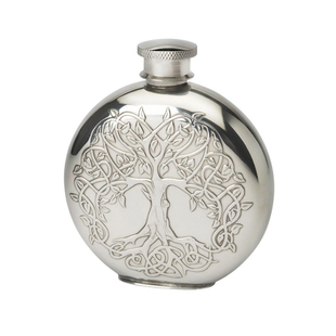 Edwin Blyde英国进口锡酒壶 生命之树 户外露营男士欧式英伦风