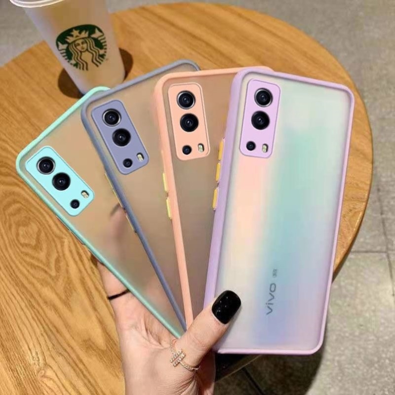 vivoy72手机壳v2041超薄透明简约vivo y72 5g保护套viv0y72镜头全包防