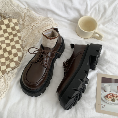 taobao agent High demi-season warm Japanese footwear platform English style, British style