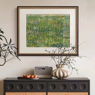 《繁花》梵高油画法式艺术客厅装饰画餐厅玄关卡门柜欧式复古挂画