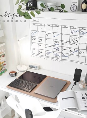 双层磁性白板墙贴家用办公可磁吸写字板磁力珐琅照片墙书桌上墙文化装饰儿童教学可擦写无尘学习画画留言黑板