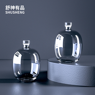 玻璃泡酒瓶空瓶密封专用高档礼盒自酿容器果酒一斤装 白酒透明瓶子