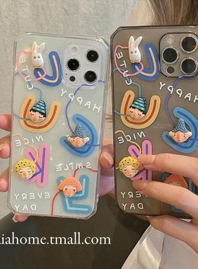 ins搞怪创意魅族18手机壳note9男女E3E2透明软硅胶x8卡通metal魅蓝A5新潮v8高配版3s情侣17pro气囊noto8外壳