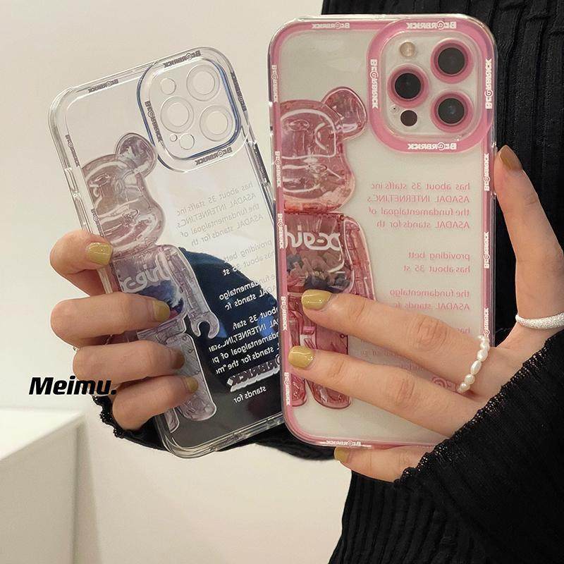 潮牌卡通暴力熊适用于华为p9手机壳新款g9plus透明软硅胶p8青春版个性