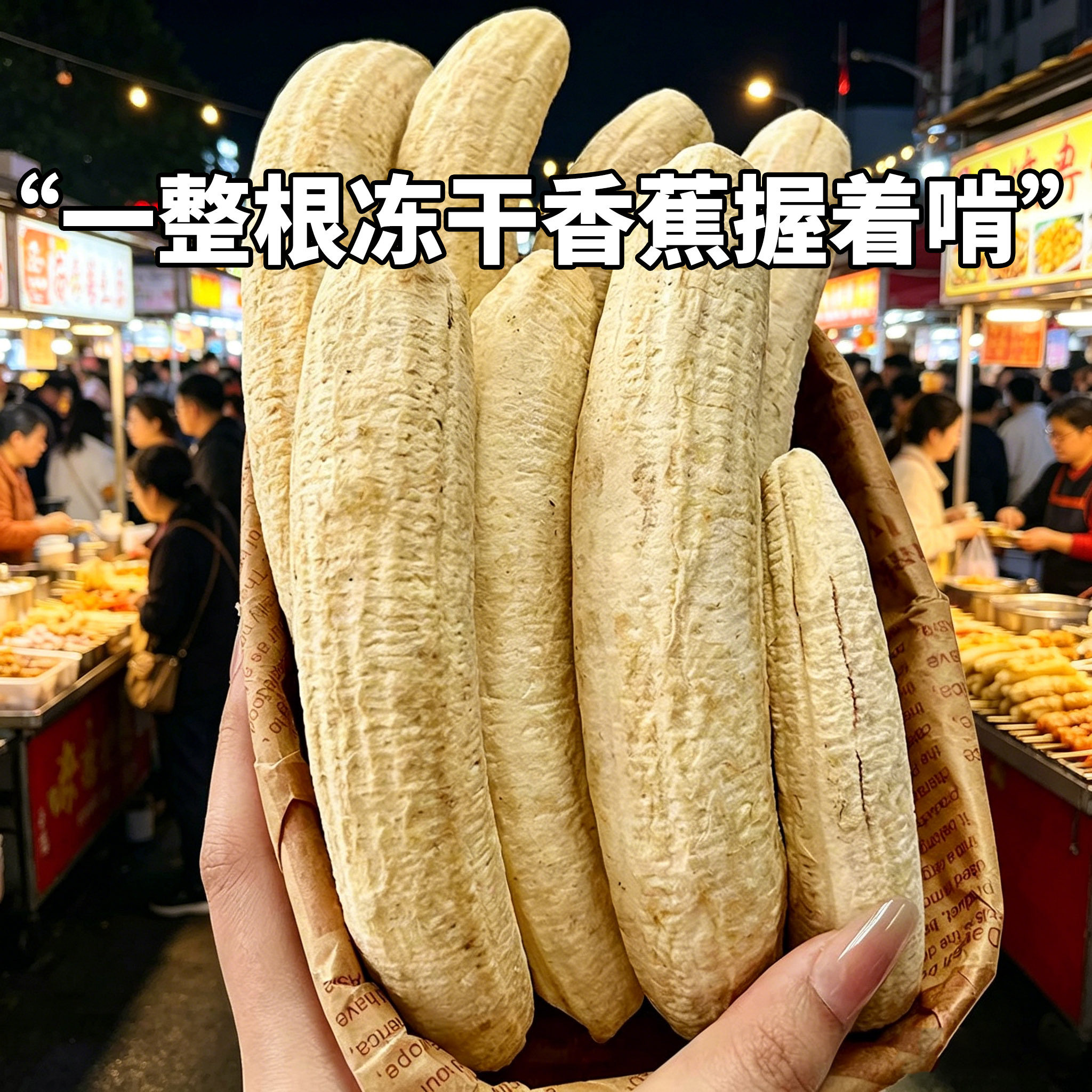 伊人蔬整根冻干香蕉脆零食