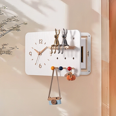 木工小舅时钟洞洞板电箱遮挡