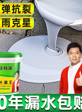 屋顶防水补漏材料房顶裂缝渗水专用涂料楼顶漏水外墙防漏防水胶王