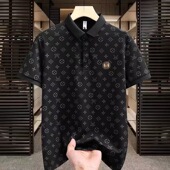 t恤青年耐脏耐磨半袖 男士 高端轻奢翻领短袖 夏季 上衣服 冰丝polo衫