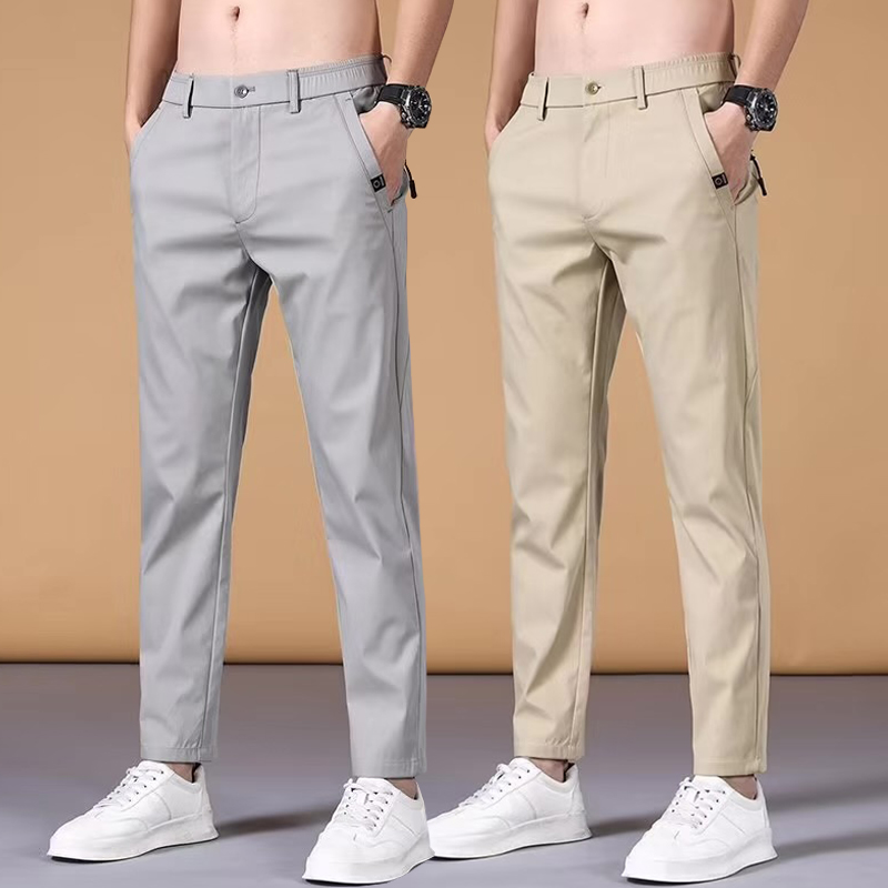 商务长裤冰丝西裤春秋小脚修身