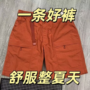 夏季 防泼水工艺 男女户外工装 短裤 机能山系 速干五分裤 情侣款