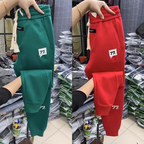 潮牌卫裤宽松休闲刺绣哈伦