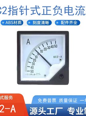 6C2型指针式直流正负电流表电压表1A2A3A5A10A50V100V