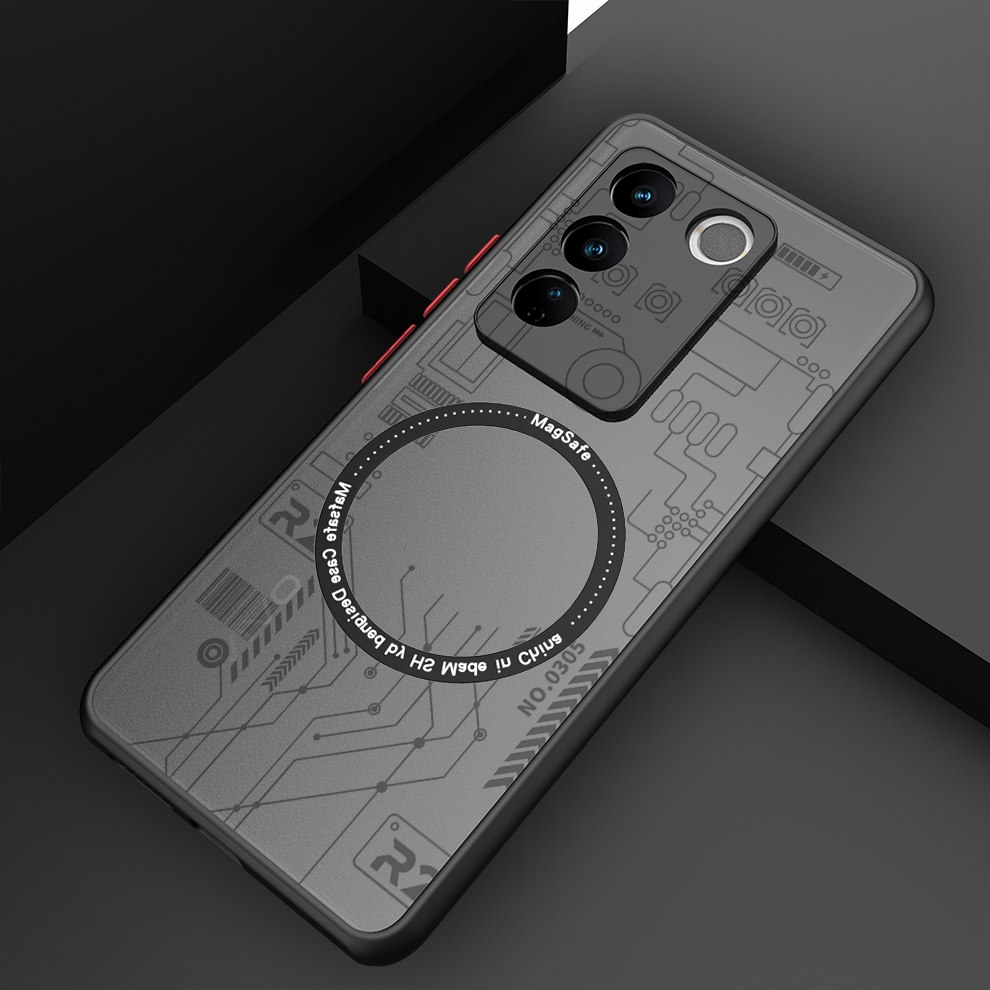 vivos16手机壳嵌入引磁环