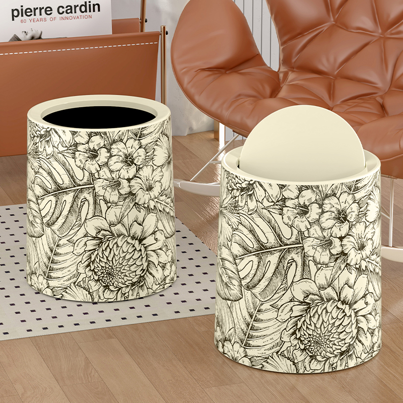 藤家里手轻奢复古垃圾桶