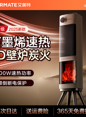 艾美特取暖器家用暖风机节能电暖气器客厅卧室速热办公室烤火炉新