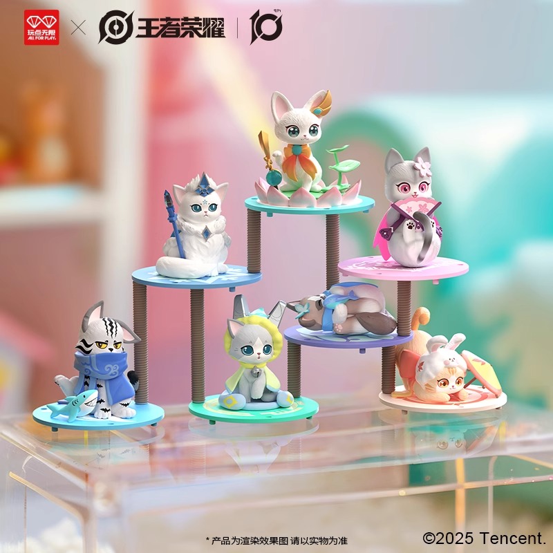 正版王者峡谷王者之喵盲盒潮玩公孙离王昭君小乔周边盲盒女生礼物