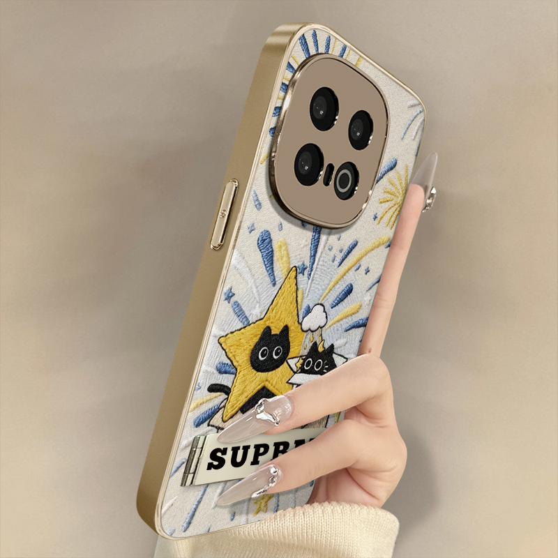 惊喜小猫适用于vivoiqoo15手机壳13新款12卡通neo11网红10可爱女高级8支架7全包防摔z10turbo小羊皮z9x保护套