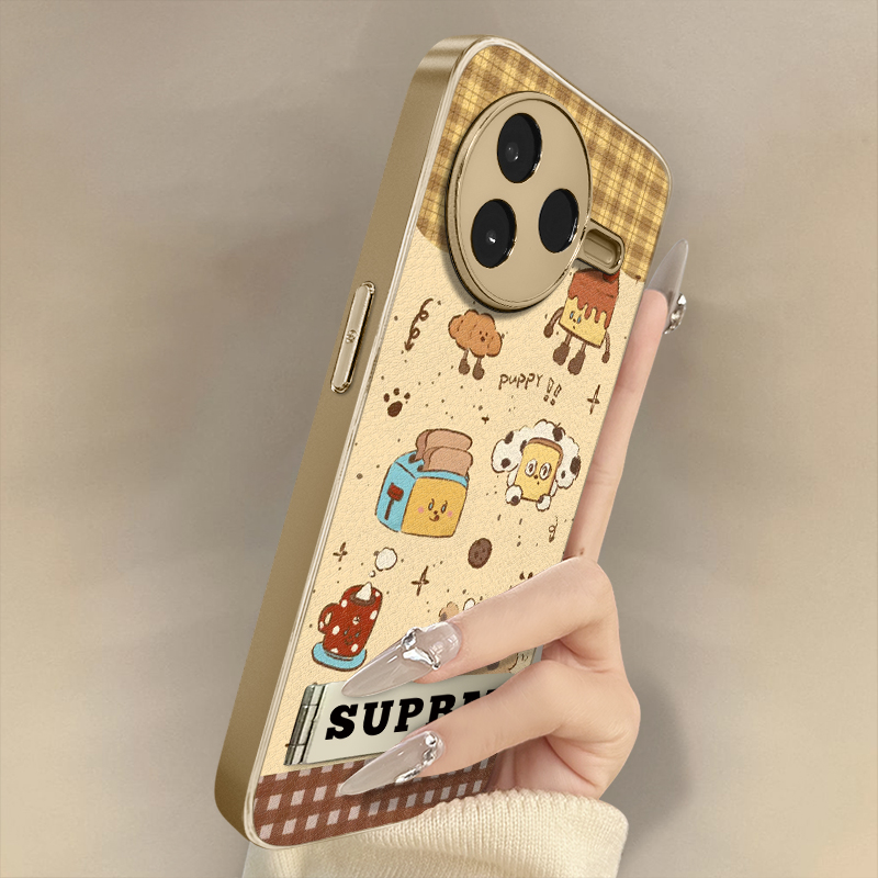 浙皇适用于红米k80手机壳k70e新款k60ultra高级k50全包note14防摔支架13网红卡通羊皮男女创意12pro吐司蛋糕