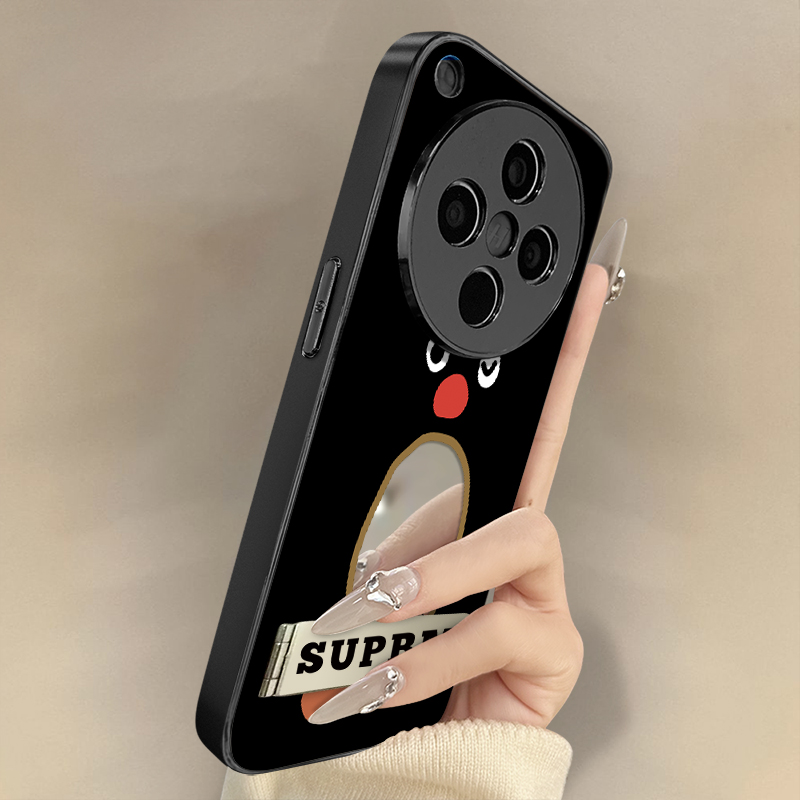 浙皇适用于oppofindx8手机壳x7ultra镜面x6pro补妆x5女a97新款a93s支架a72电镀a57防摔a55可爱a3镂空大肚企鹅
