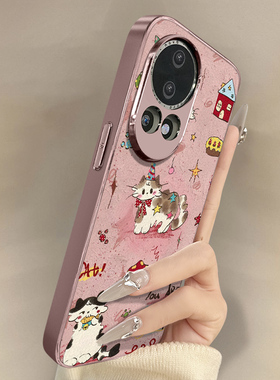 帽子小猫适用于华为nova14手机壳nova14pro新款14ultra卡通13可爱小羊皮12网红11se好看10男女9高级8防摔支架