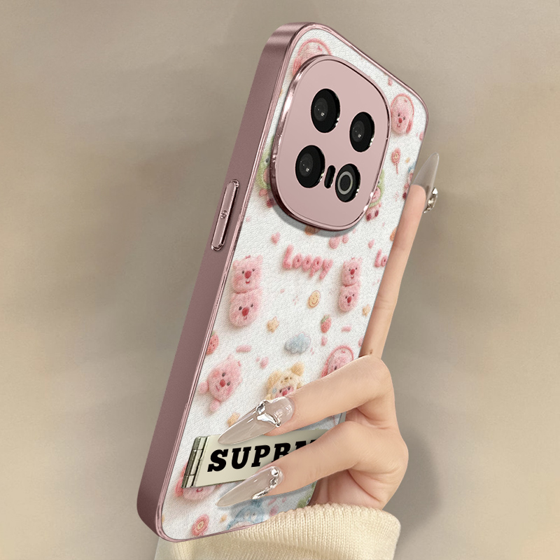 露比海狸适用于vivoiqoo13手机壳12新款11卡通neo10网红9可爱女高级8支架7全包6防摔z10turbo小羊皮z9x保护套