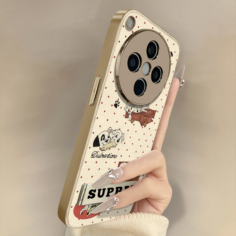 浙皇适用于oppofindx8手机壳x7ultra高级x6pro网红x5新款a97可爱a93s女a72电镀a57小羊皮a3i防摔支架a2斑点狗