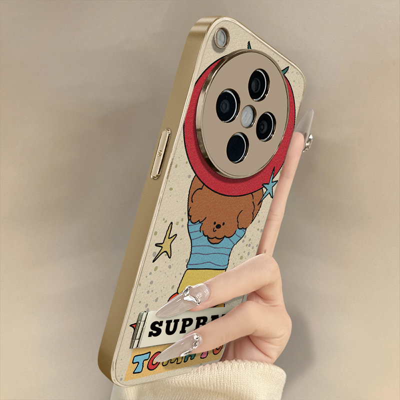 浙皇适用于oppofindx8手机壳x7ultra新款x6pro高级x5全包a97防摔a93s支架a72创意a57羊皮a3i女可爱a2番茄小狗