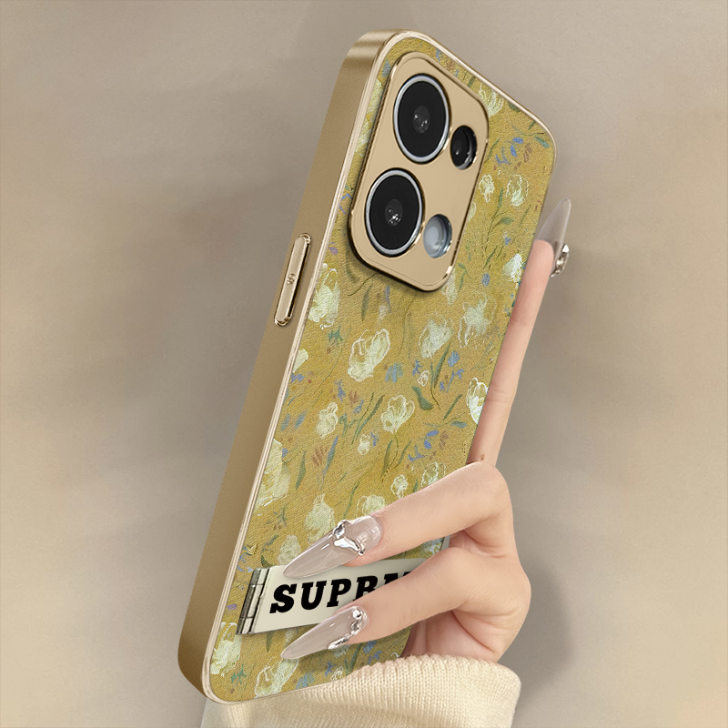 浙皇适用OPPOReno13Pro手机壳Reno12高级11网红10新款reno9Pro+可爱女8电镀7小羊皮6全包5防摔支架姜黄印花