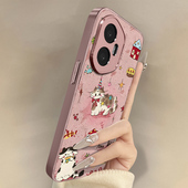 帽子小猫适用于荣耀500手机壳500pro新款 400卡通300可爱200小羊皮100网红90gt好看80男女POWER高级防摔支架