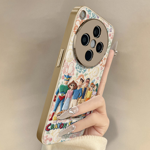 日漫小新适用于oppofindx9手机壳findx9pro新款 x8s男女x7ultra可爱小羊皮x6网红x5好看a97小众A6高级防摔支架