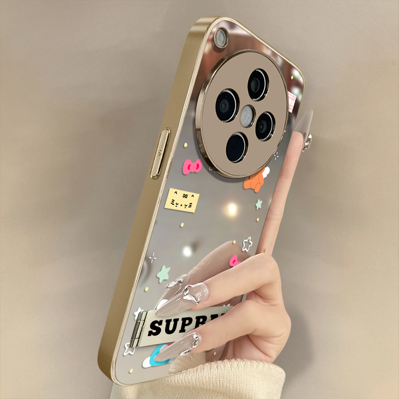 小熊kt猫适用oppofindx8Pro手机壳X7Ultra高级x6网红x5趣味a97新款A93s可爱女96电镀镜面58全包55防摔支架