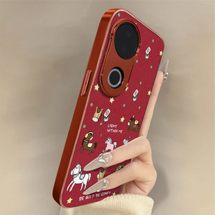 发财金子小马适用于vivos30手机壳s30promini新年款s20马年s19本命年s18e小羊皮s17t防摔s16红色s15男女支架