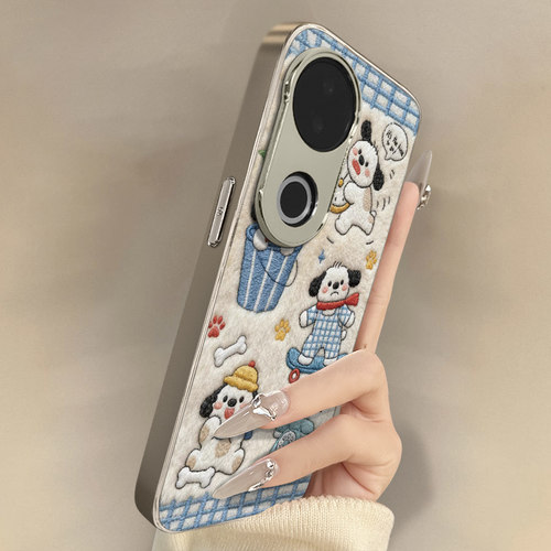 滑板小狗适用于vivos30手机壳s20pro新款s18e卡通s17t网红15可爱s19女s16高级12支架s10全包防摔小羊皮保护套