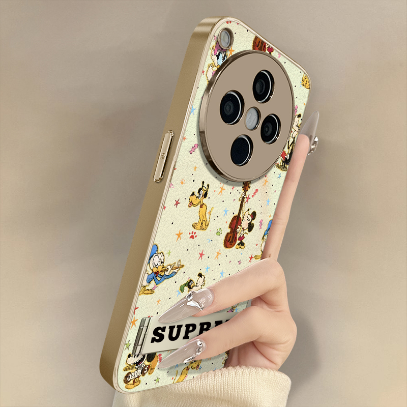 浙皇适用于oppofindx8手机壳x7ultra新款x6pro高级x5全包a97防摔a93s支架a72创意a57秋冬羊皮男女a2星星米奇