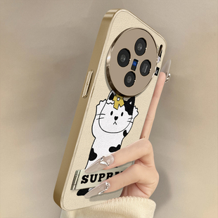 浙皇适用于vivox200s手机壳x100ultra新款x90s高级x80pro可爱x70女x60创意y300支架y77小羊皮网红z9x举手猫咪