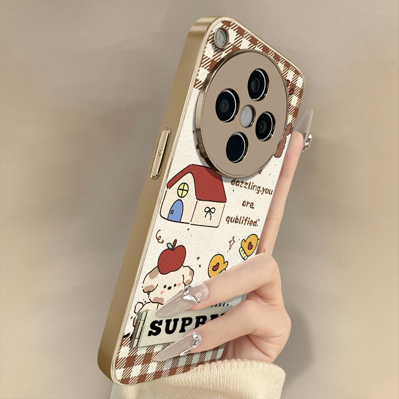 浙皇适用于oppofindx8手机壳x7ultra新款x6pro秋冬x5网红a97可爱a93s支架a72创意a57防摔羊皮女a2房子宠物狗