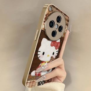 玩偶熊凯蒂猫适用于oppofindx9手机壳findx9pro新款 x8s卡通x7ultra可爱小羊皮x6网红x5好看a97男女A6高级支架