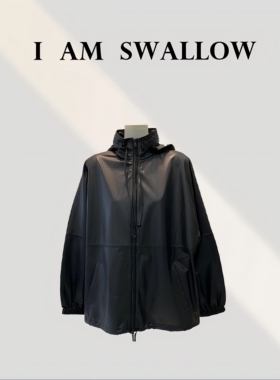 【A/M Swallow】25Ss秋季新品TR意大利羊皮带帽外套