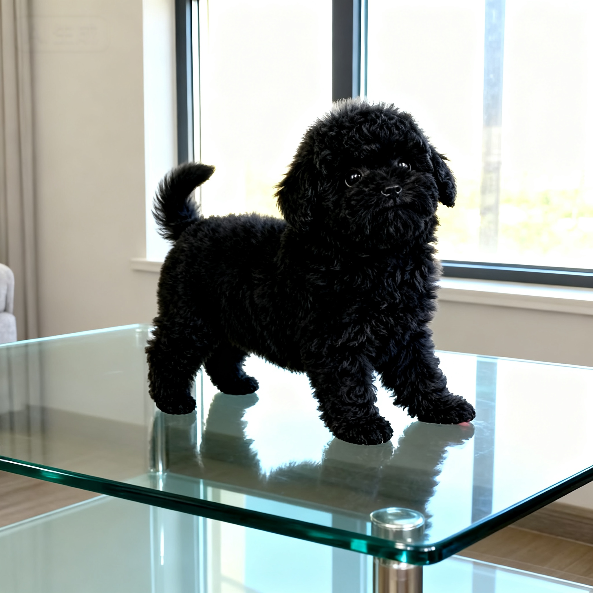 泰迪幼犬家养狗黑色幼崽活泼小体型贵宾犬便宜网红长不大陪伴可爱