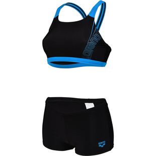 代购 Arena阿瑞娜女士泳衣速干防晒黑色蓝色游泳运动比基尼爆款