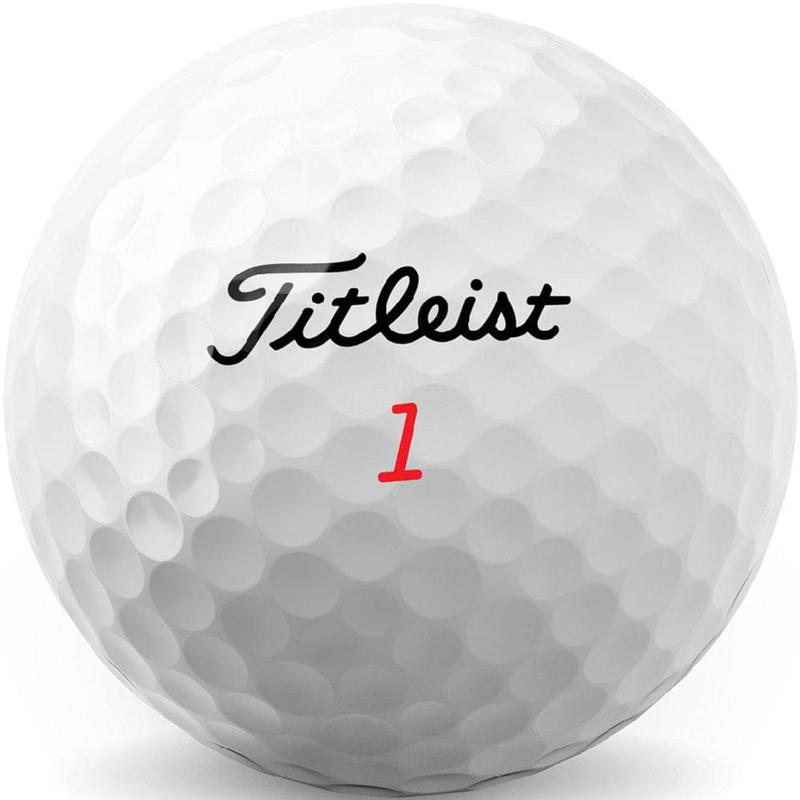 Titleist高尔夫球柔软触感远距离飞行精准控制高弹性能白色数字1