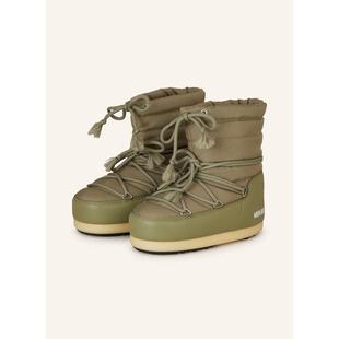 代购 BOOT女士雪地靴防水保暖防滑轻便短筒系带隧道拉绳 MOON